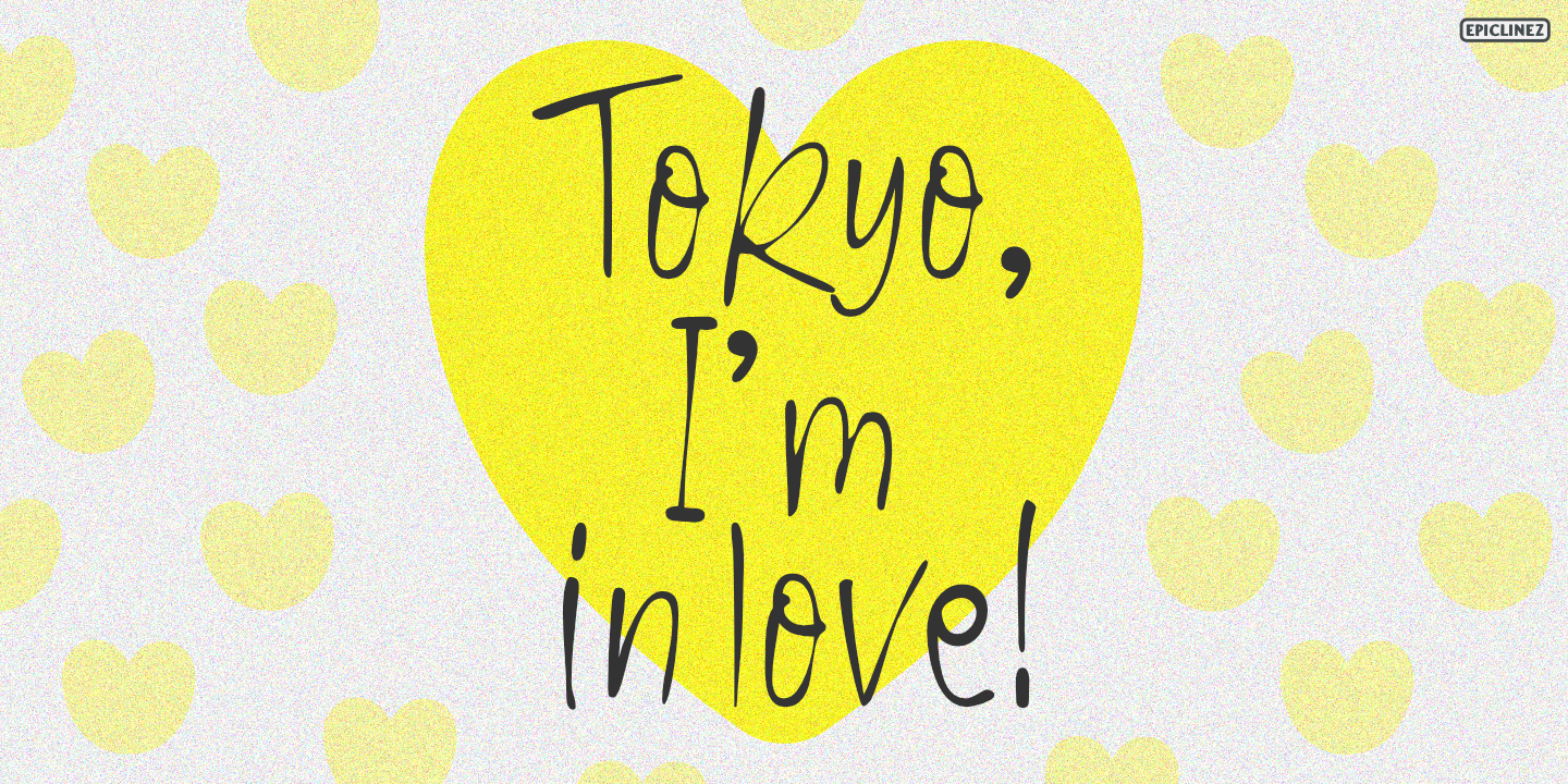 Beispiel einer Little Tokyo Regular-Schriftart